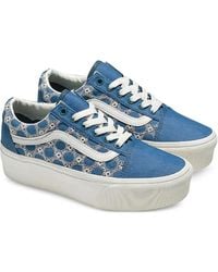 Vans - Old Skool "blue/white" スニーカー - Lyst
