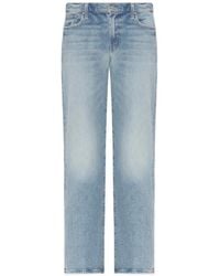 Mother - Gerade Jeans Mit Herz-Patch - Lyst