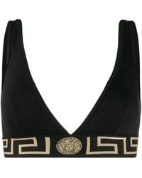 Versace - Triangel Bh Met Greca Patroon - Lyst