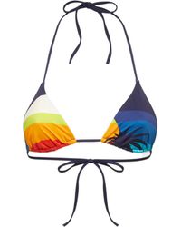 DSquared² - Graphic-Print Bikini Top - Lyst