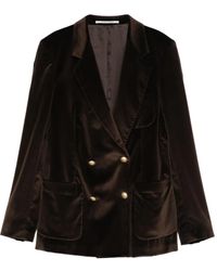 Tagliatore - Double-Breasted Long-Sleeve Blazer - Lyst