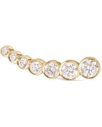 Sophie Bille Brahe - 18Kt Petite Croissant De Lune Diamond Earring - Lyst
