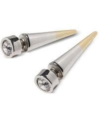 Panconesi - Spike Ohrringe Mit Diamanté-Fassung - Lyst