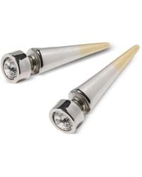 Panconesi - Spike Ohrringe Mit Diamanté-Fassung - Lyst