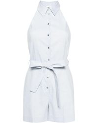 Claudie Pierlot - Pointed-collar Buttoned Playsuit - Lyst