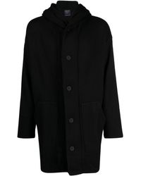 Yohji Yamamoto - Long-sleeved Hooded Single-breasted Coat - Lyst