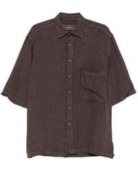 INLINUM - Patch-Pocket Short-Sleeve Shirt - Lyst