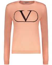 Valentino Garavani - Crew-Neck Wool Sweater - Lyst