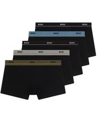 BOSS - Logo-Waistband Boxers (Set Of Five) - Lyst