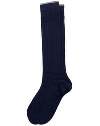Brunello Cucinelli - Calcetines de canalé por la rodilla - Lyst