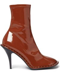 Stella McCartney - Ryder Lacquered Ankle Boots - Lyst