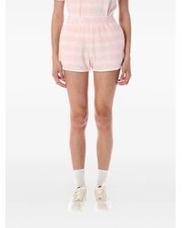 Sporty & Rich - Terry Striped Shorts - Lyst