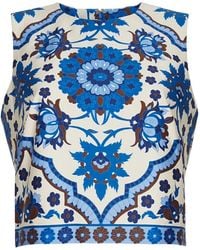 Cara Cara - Floral-Print Sleeveless Top - Lyst