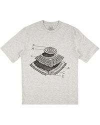Palace Pyramidal Print T-shirt - Grey