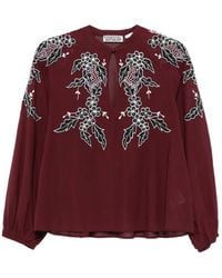 Essentiel Antwerp - Floral Embroidered Blouse - Lyst