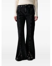 KARL LAGERFELD - Seam-Detail Flared-Hem Jeans - Lyst