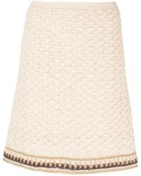 Tory Burch - Jupe En Maille À Taille Haute - Lyst