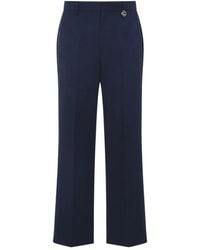 CASABLANCA - Monogram-Pattern Charm-Detail Trousers - Lyst