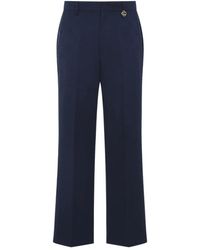 CASABLANCA - Monogram-Pattern Charm-Detail Trousers - Lyst