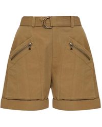 IRO - Belted Shorts - Lyst