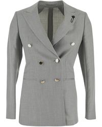 Lardini - Wool-silk Blazer - Lyst