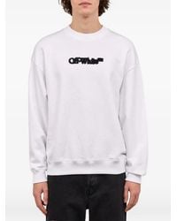 Off-White c/o Virgil Abloh - Logo-Print Cotton Sweatshirt - Lyst