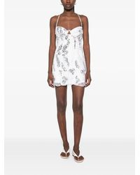 For Love & Lemons Coco Lace Sleeveless Mini Dress in Natural | Lyst For Love & Lemons Coco Lace Sleeveless Mini Dress in Natural | Lyst