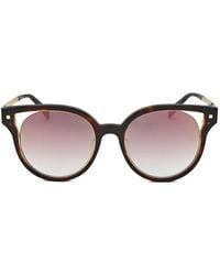 ESCADA - Lunettes De Soleil Rondes À Effet Écailles De Tortue - Lyst