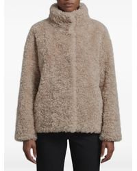 Herno - Faux-Fur Stand-Up Collar Jacket - Lyst