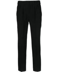Brunello Cucinelli - High-Waist Cropped Trousers - Lyst