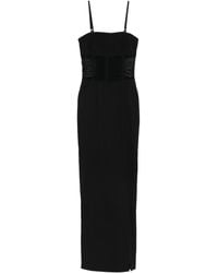 Patrizia Pepe - Maxi-Jurk Met Mesh Vlak - Lyst