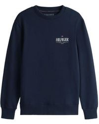 Tommy Hilfiger - Sweatshirt mit Logo-Stickerei - Lyst