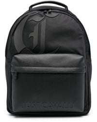 Just Cavalli - Appliqué-logo Canvas Backpack - Lyst