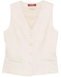 Max Mara - Buttoned Waistcoat - Lyst