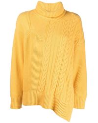 Vivetta Cable-knit Roll Neck Sweater - Yellow