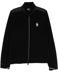 Moncler - Logo-patch zip-fastening jacket - Lyst