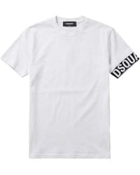 DSquared² - T-Shirt Cintré À Logo Imprimé - Lyst