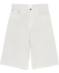 Haikure - New Becky Logo-Patch Denim Shorts - Lyst