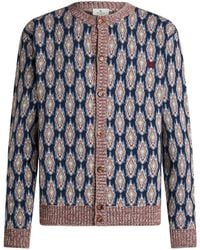 Etro - Cotton And Wool Cardigan - Lyst