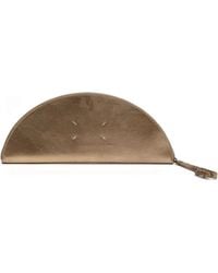 Maison Margiela - Big Halfmoon Metallic Leather Pouch Bags - Lyst