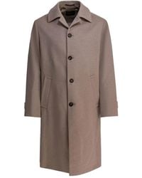 Montedoro - Cappotto Con Bottoni - Lyst