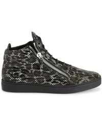 Giuseppe Zanotti - Kriss Leopard-Print Hi-Top Sneakers - Lyst