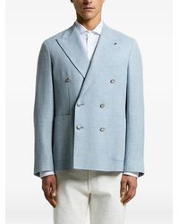 Peserico - Double-Breasted Blazer - Lyst