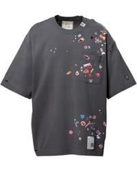 Maison Mihara Yasuhiro - T-Shirt À Imprimé Stickers - Lyst
