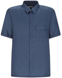 PT Torino - Camisa con bolsillos de parche y manga corta - Lyst