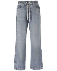 Amiri - Drawstring Wide-Leg Jeans - Lyst