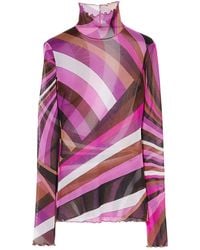 Emilio Pucci - Oberteil Mit Iride-Print - Lyst