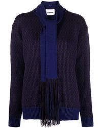 Jil Sander - Intarsia-Knit Jumper - Lyst