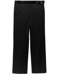 Prada - Belted Chino Trousers - Lyst