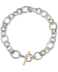 David Yurman - Collier Dy Mercer En Or 18Ct Pavé De Diamants (25 Mm) - Lyst